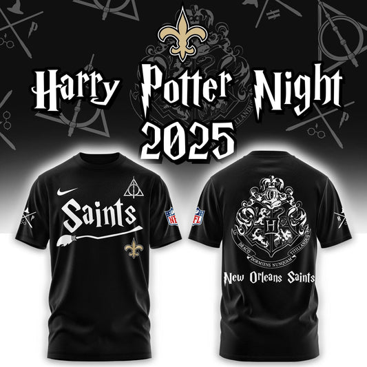 New Orleans Saints Harry Potter 2025 Combo T-Shirt