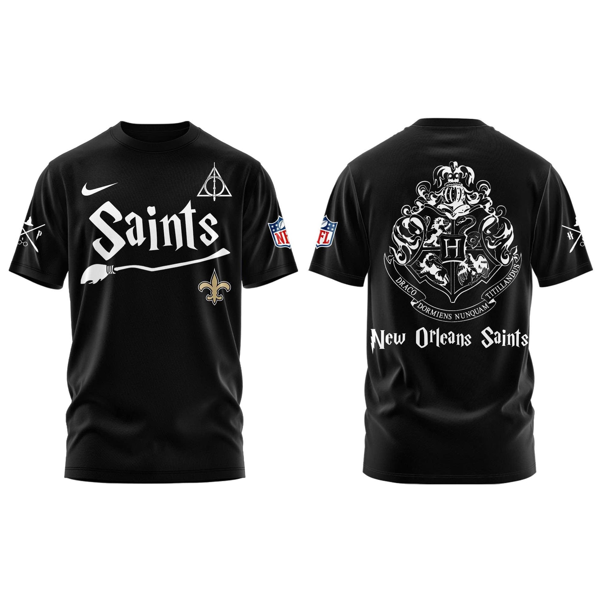 New Orleans Saints Harry Potter 2025 Combo T-Shirt