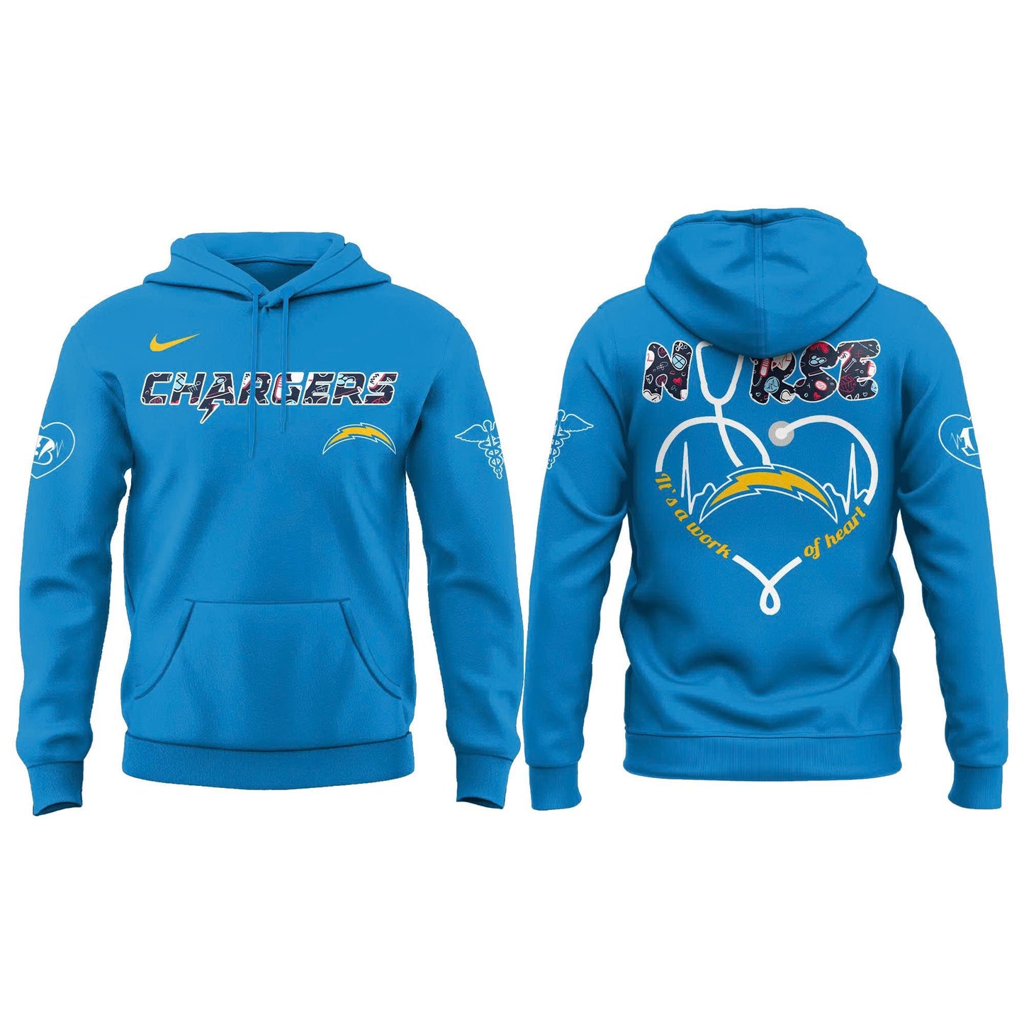 Los Angeles Chargers NURSES NIGHT Hoodie | Jogger | Cap