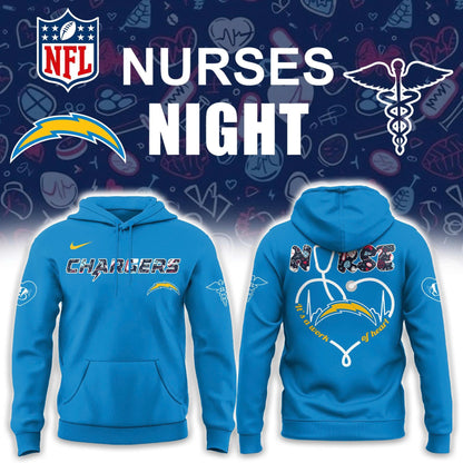 Los Angeles Chargers NURSES NIGHT Hoodie | Jogger | Cap