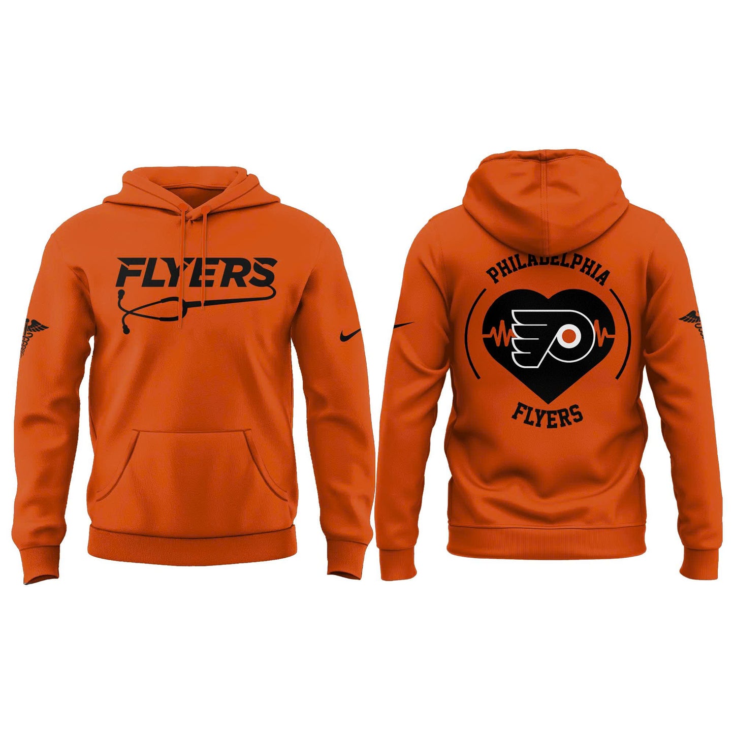 2026 Philadelphia Flyers Healthcare Appreciation Night Limited Edition Hoodie, Jogger And Cap Outfit Orange