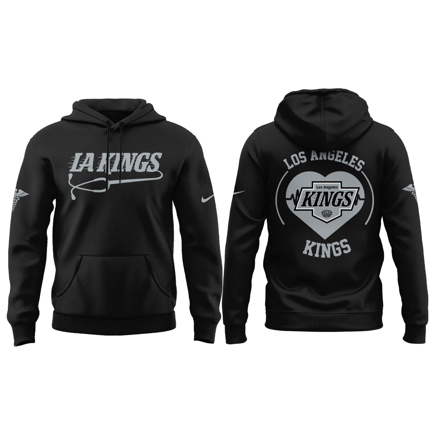 2026 Los Angeles Kings Healthcare Appreciation Night Limited Edition Hoodie, Jogger And Cap Outfit Black