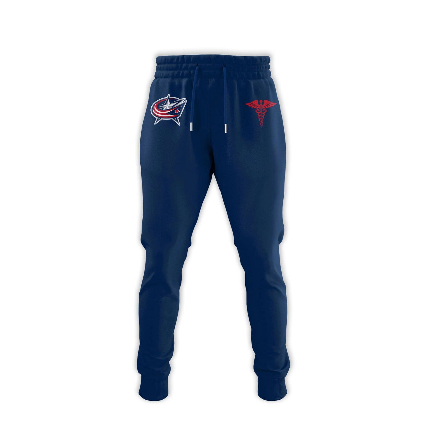 2026 Columbus Blue Jackets Healthcare Appreciation Night Limited Edition T-Shirt, Jogger And Cap Outfit Navy Blue