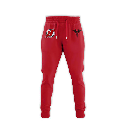 2026 New Jersey Devils Healthcare Appreciation Night Limited Edition Hoodie, Jogger and Cap Outfit Red