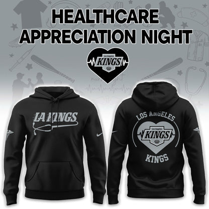 2026 Los Angeles Kings Healthcare Appreciation Night Limited Edition Hoodie, Jogger And Cap Outfit Black