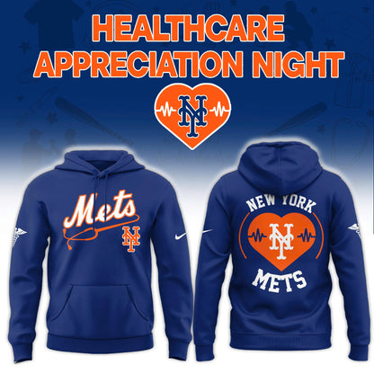 2026 New York Mets Healthcare Appreciation Night Limited Edition HoodieJogger And Cap Royal Blue Outfit