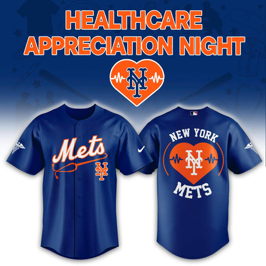 2026 New York Mets Healthcare Appreciation Night Limited Edition Jersey Jogger And Cap Royal Blue Outfit