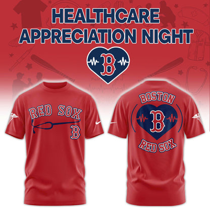 2026 Boston Red Sox Healthcare Appreciation Night Limited Edition T-Shirt Jogger And Cap Red Outfit