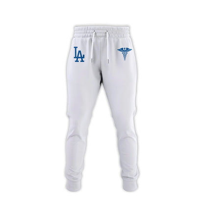 2026 Los Angeles Dodgers Healthcare Appreciation Night Limited Edition Jersey Jogger And Cap Outfit White