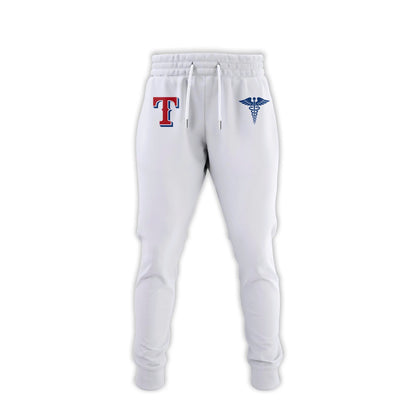 2026 Texas Rangers Healthcare Appreciation Night Limited Edition T-Shirt Jogger And Cap Outfit White