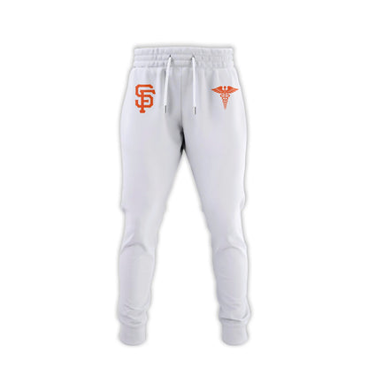 2026 San Francisco Giants Healthcare Appreciation Night Limited Edition Jersey Jogger And Cap Outfit White