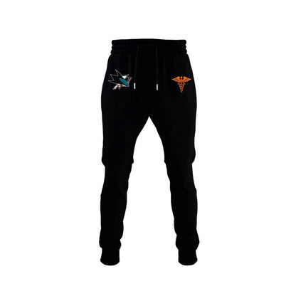 2026 San Jose Sharks Healthcare Appreciation Night Limited Edition Hoodie, Jogger And Cap Outfit Black