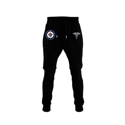 2026 Winnipeg Jets Healthcare Appreciation Night Limited Edition T-Shirt, Jogger and Cap Outfit - Black