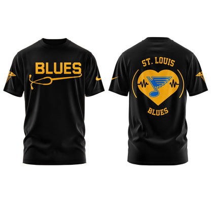 2026 St. Louis Blues Healthcare Appreciation Night Limited Edition T-Shirt , Jogger And Cap Outfit Black