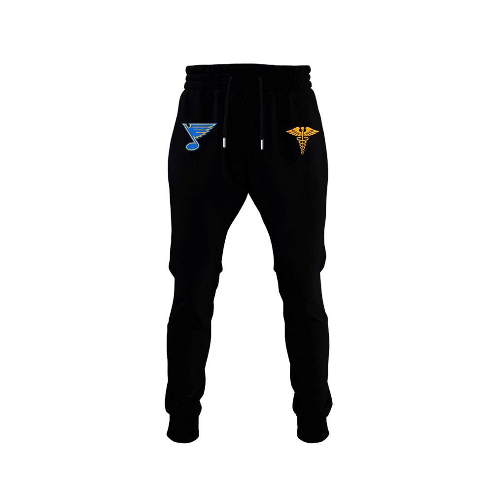 2026 St. Louis Blues Healthcare Appreciation Night Limited Edition Hoodie, Jogger And Cap Outfit Black