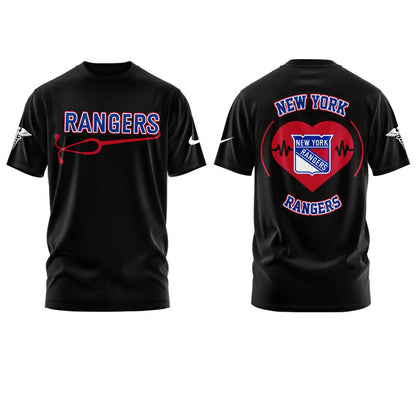2026 New York Rangers Healthcare Appreciation Night Limited Edition T-Shirt, Jogger And Cap Outfit Black