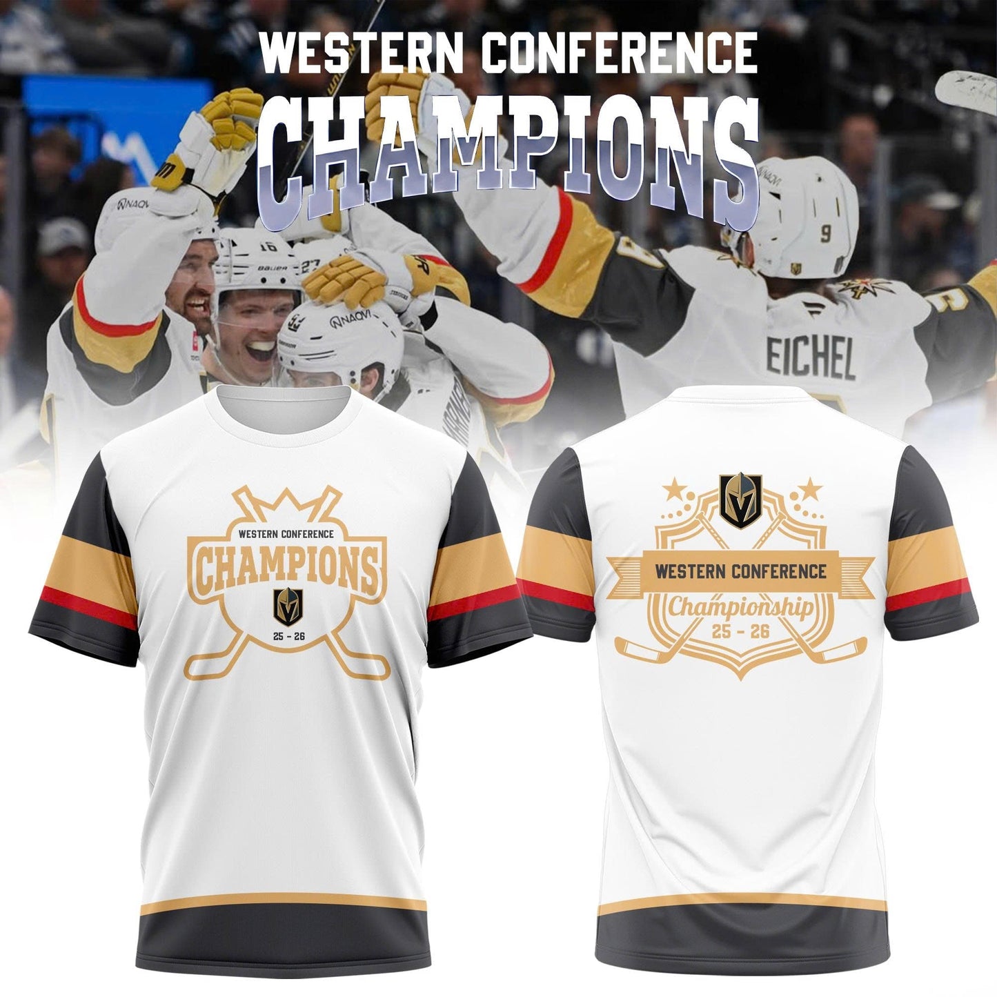 .Western Conference Champions 25–26 Hockey Tee