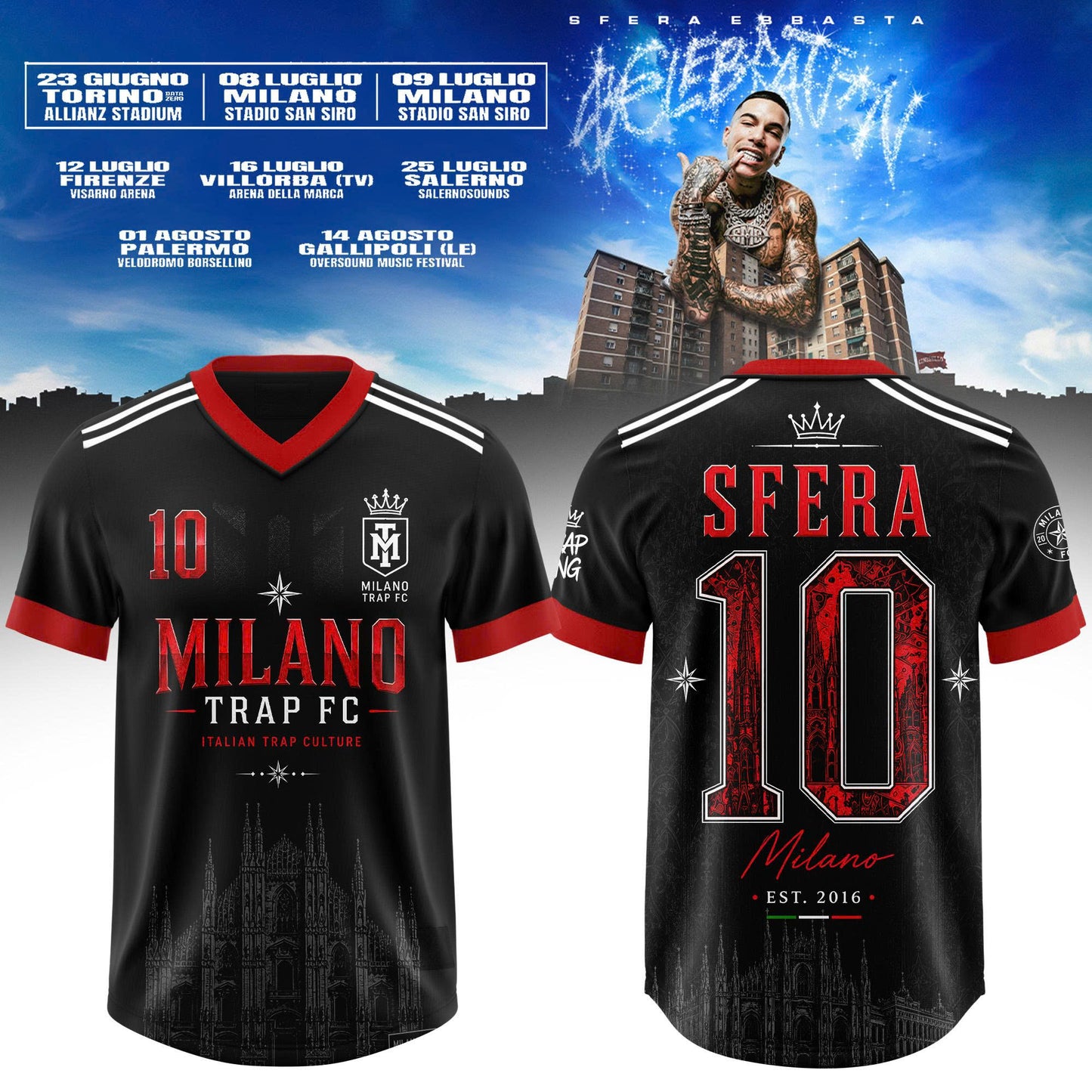 ”$€LEBRAT10N” – Sfera Ebbasta Summer Tour 2026