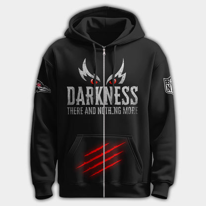 Ravens All-Black Darkness Zip Hoodie